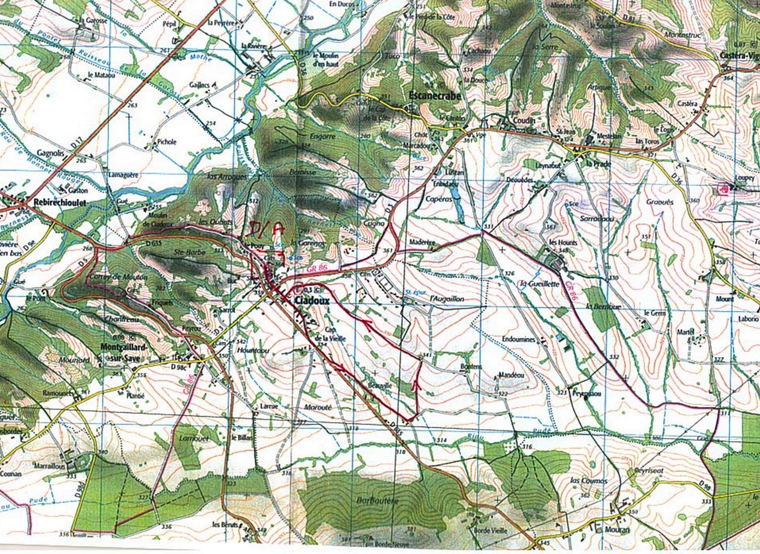 Boucle rando sante ciadoux 05 mars 2025