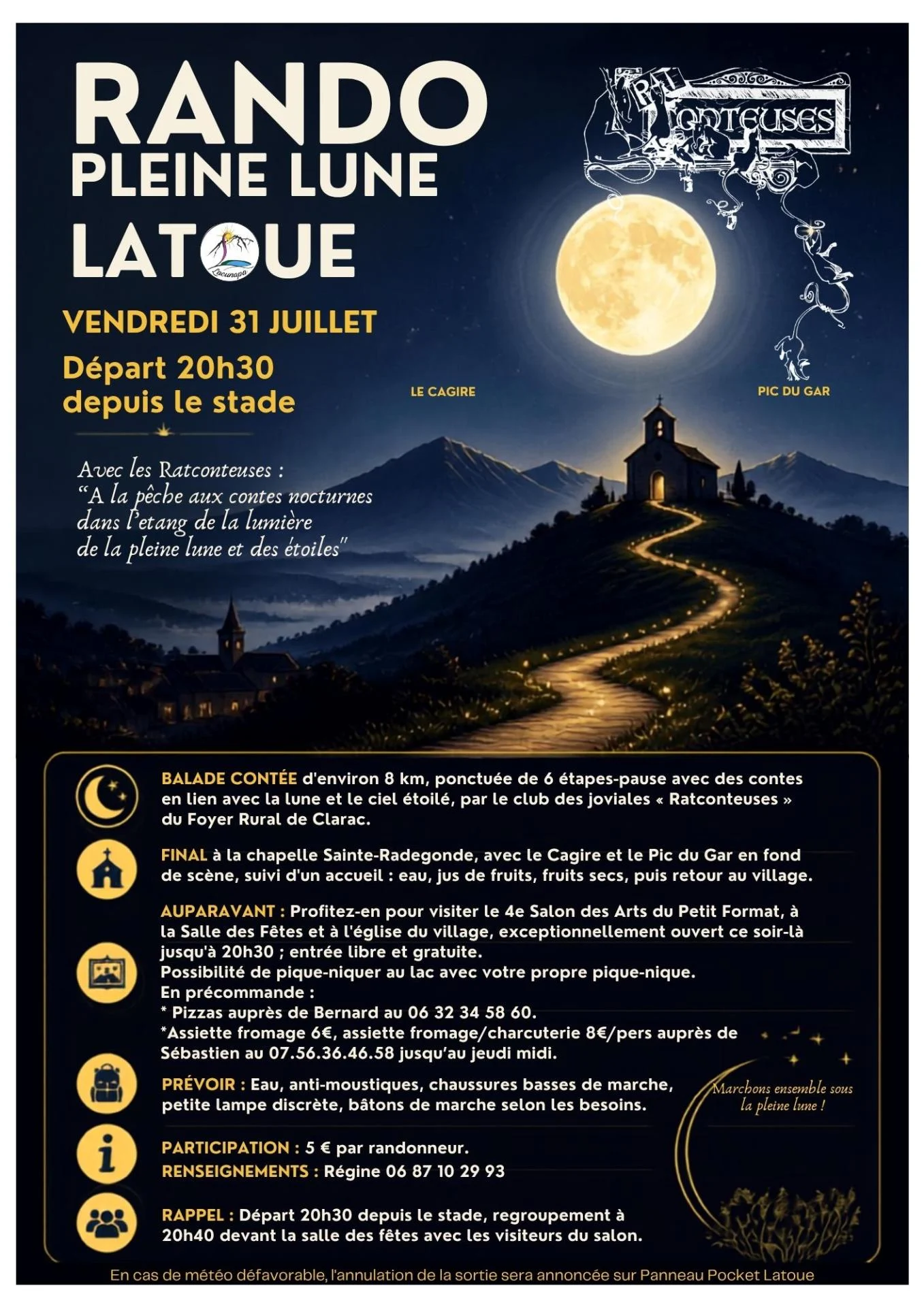 Rando pleine lune latoue 31 07 2026