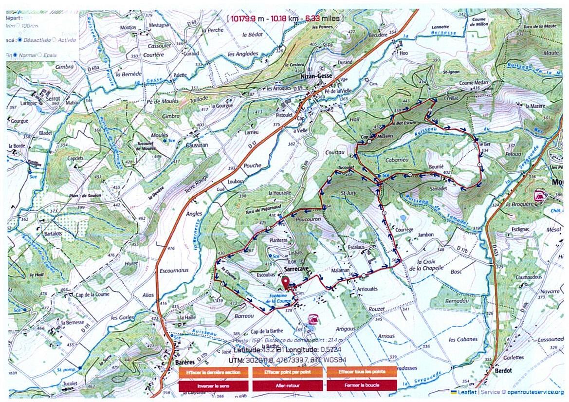 Sarrecave 24 avril 2025 boucle du matin